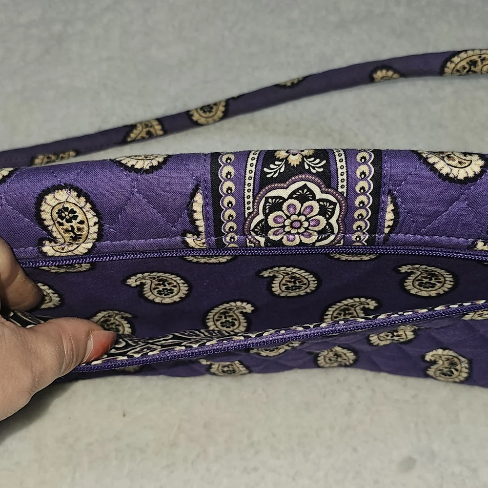 Retired Vintage VERA BRADLEY SIMPLY VIOLET PURPLE BAG KNOT CLUTCH PURSE - Picture 4 of 6